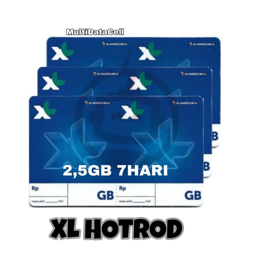 Voucher XL Hotrod 3GB 7 Hari