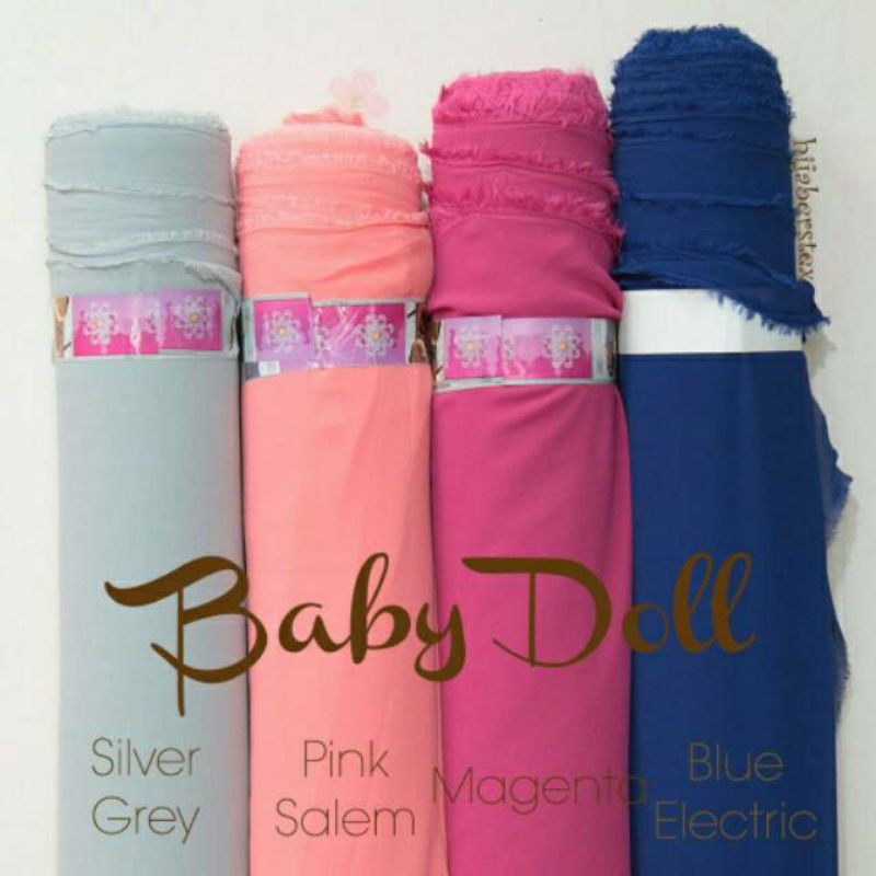 Baby Doll Ceruty Kain Meteran Harga Per 0.5M