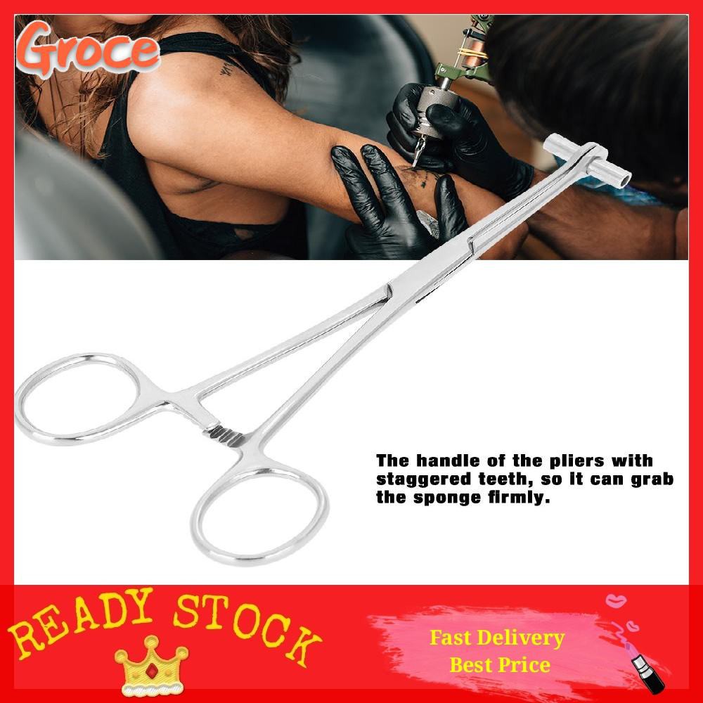 Clamp Sponge Piercing Septum Tongue Nose Ear Lip Tool Pliers Body Navel Forceps