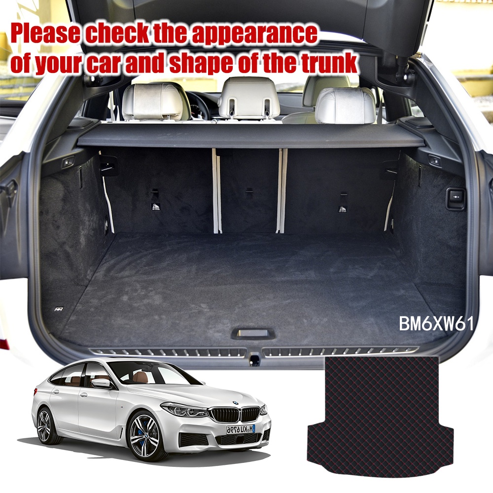 Leather Car Trunk Mat Cargo Liner Tray Boot Cover Pad for BMW G32 6 Series Decoration 2017 2018 2019 2020 2021