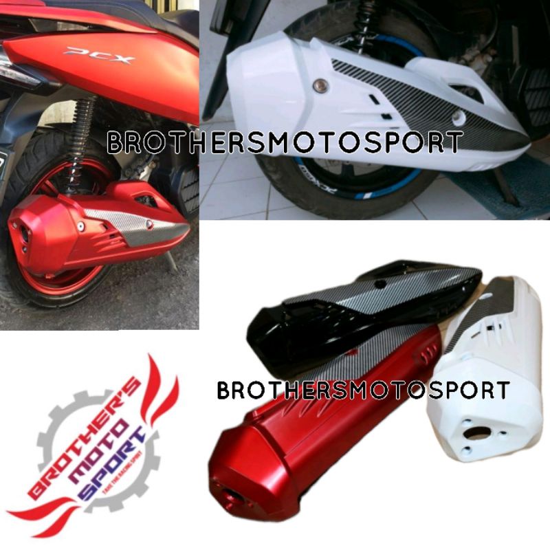 cover knalpot pcx150 tutup pelindung knalpot pcx new tutup knalpot pcx