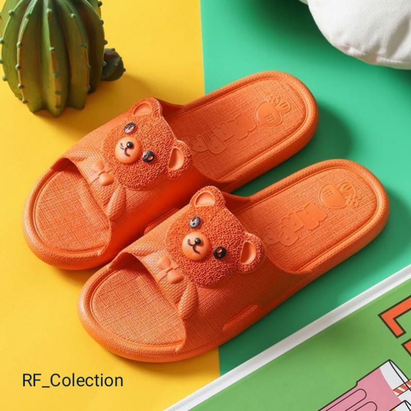 Sandal Jelly Selop Wanita Motif Bear Sandal Wanita Kekinian Sendal Selop Wanita Terbaru