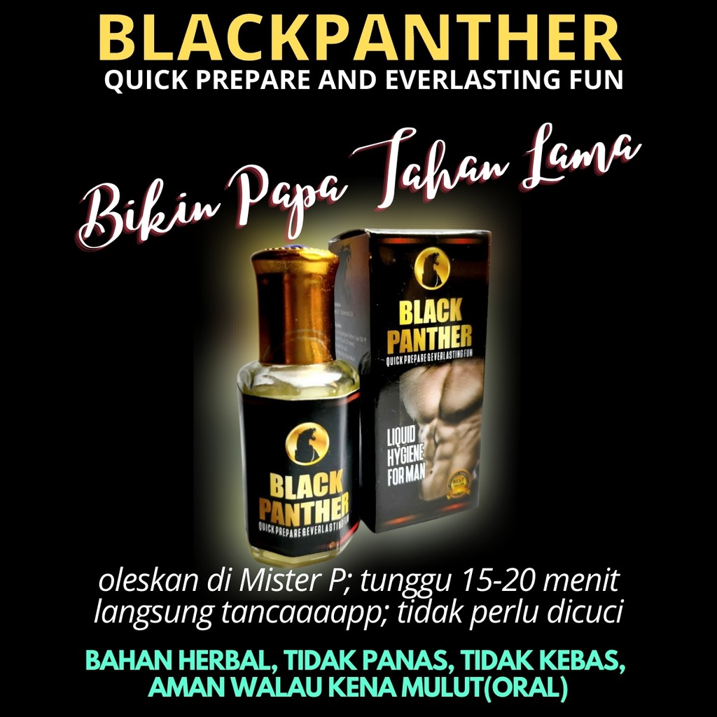 Jual Black Panther Obat Kuat Tahan Lama Pria 100 Aman Sudah Ada Ijin