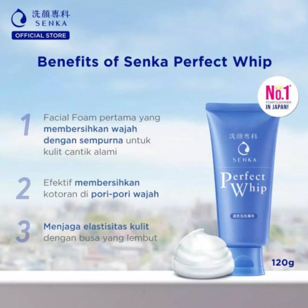 SENKA PERFECT WHIP FACIAL FOAM / CLEANSING FOAM : U / FRESH / WHITE / WHITE CLAY