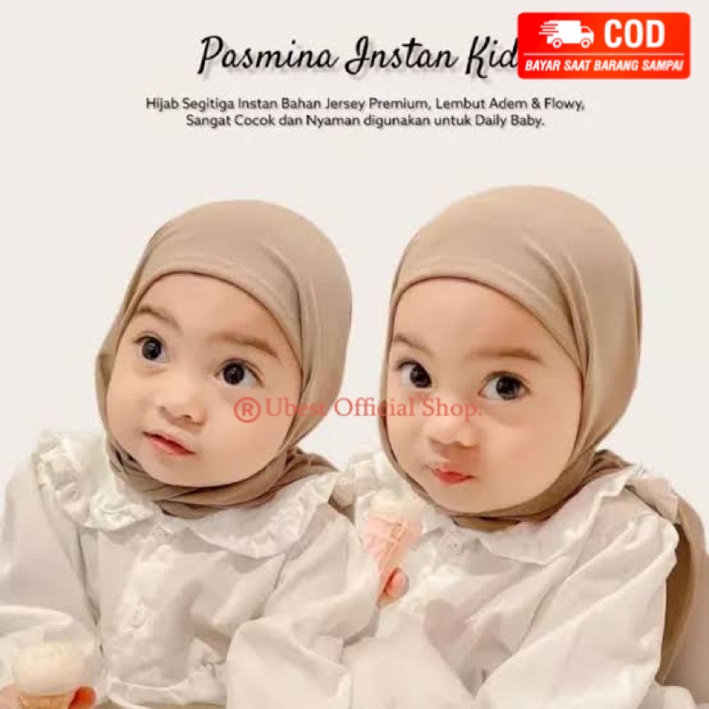 PASHMINA INSTANT ANAK / PASHTAN ANAK / Hijab Anak / Pashmina Anak