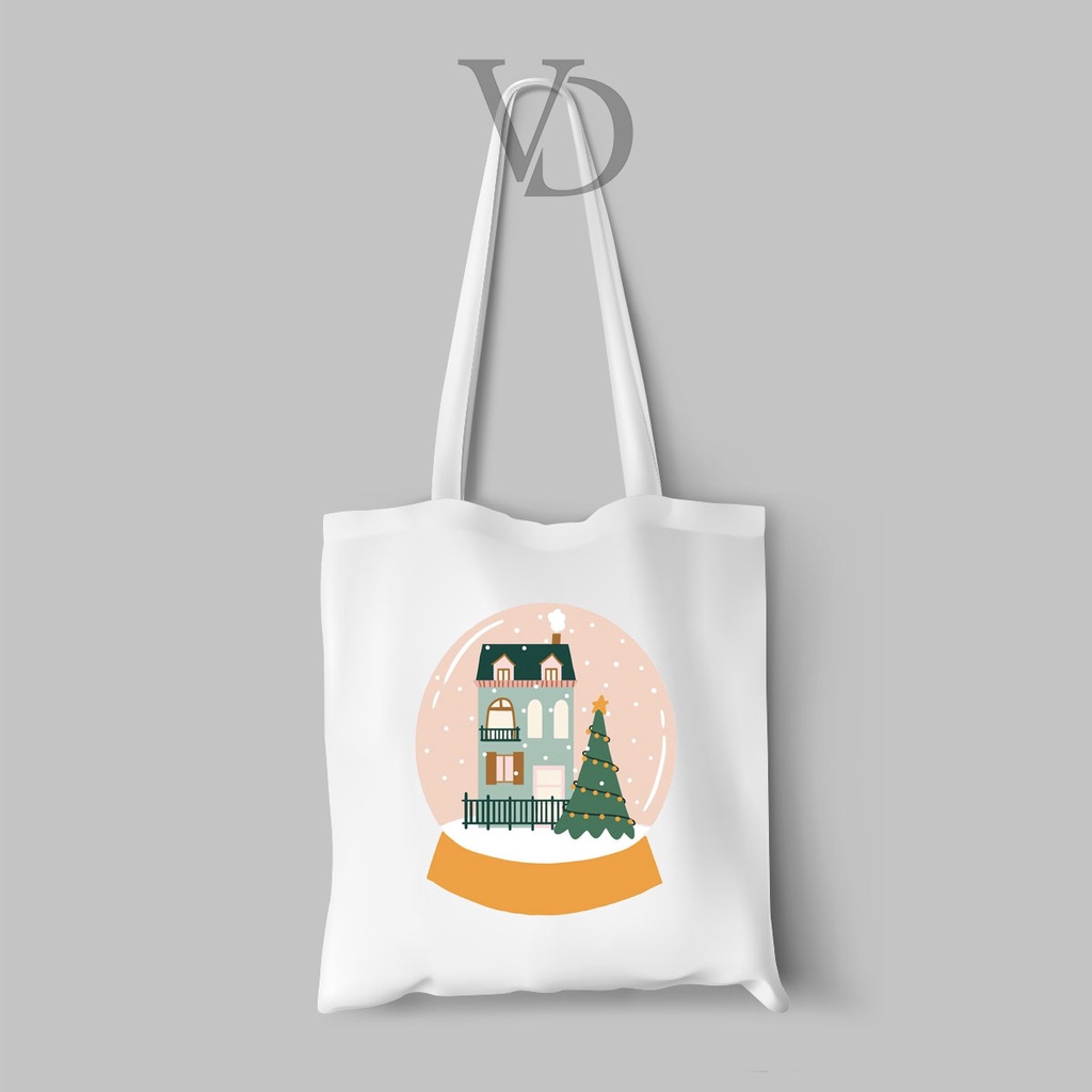 tote bag / tas natal / totebag kanvas / tas motif natal / CHRISTMAS EDITION1