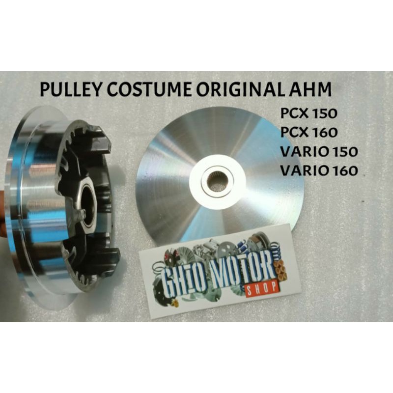 Rumah Roller Custom PCX 160/ 160 Vario 160 Pcx 150/160 (High Quality) Pulley Costume Pcx 160 Puley costume 160 Vulley costume original bubut diamond akselerasi dan top speed ghio motor shop rumah roller racing upgrade cvt Ghio Motor Shop Ghio motor chanel