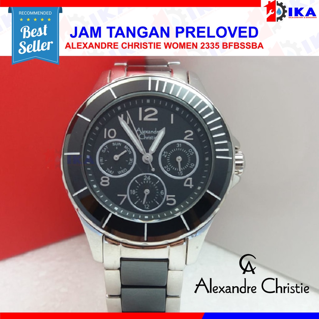 PRELOVED Jam Tangan Wanita F0ssil Alexandre Chri$tie Strap Rantai