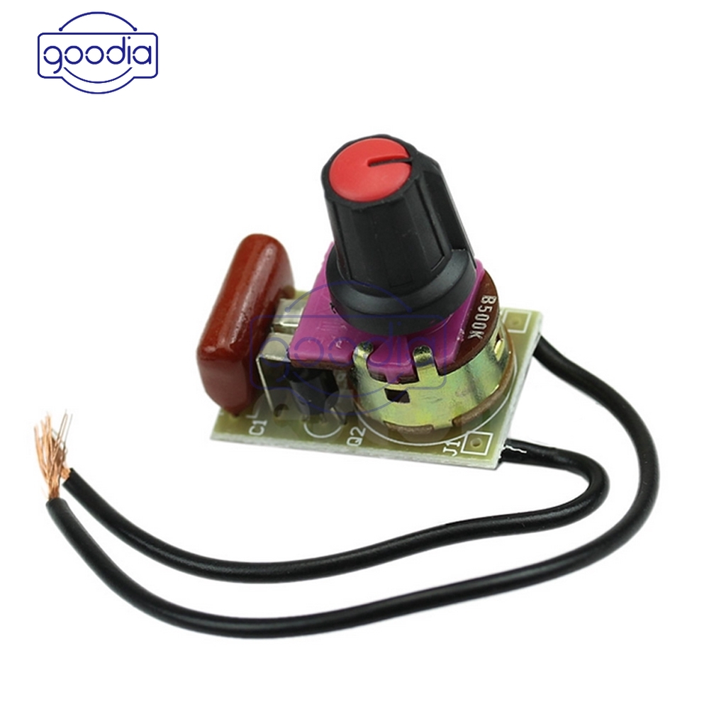 ღ[IN STOCK/COD]ღ Modul Dimmer 100W dengan Switch Speed Regulation Modul DIY