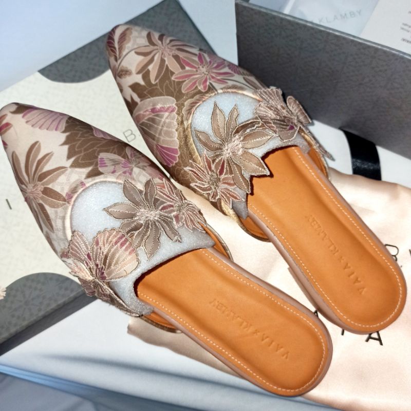 VAIA X Wearing Klamby Sepatu Sandal Wanita Papillon 2cm