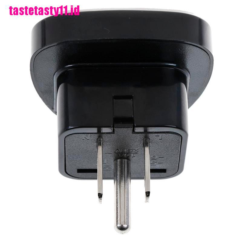 【TTID】Universal EU UK AU to US USA Canada AC travel power plug adapter converte