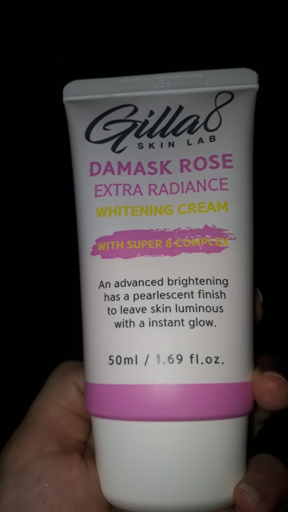 cara pakai gilla8 damask rose extra radiance whitening cream
