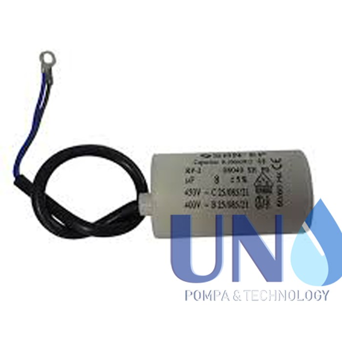 8 uf / 450 Volt SanEi Capacitor / Kapasitor Bulat Pompa Air