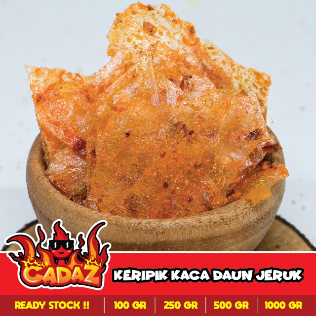 1KG KERIPIK KACA PEDAS DAUN JERUK / BALADO / CABE IJO / ORIGINAL HARGA RESELLER CEMILAN KILOAN MURAH