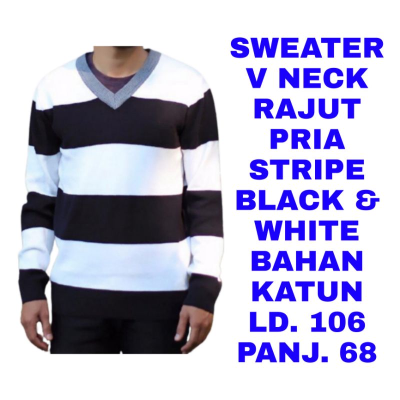 WK SWEATER VNECK RAJUT PRIA BAJU ATASAN KAOS OUTWEAR