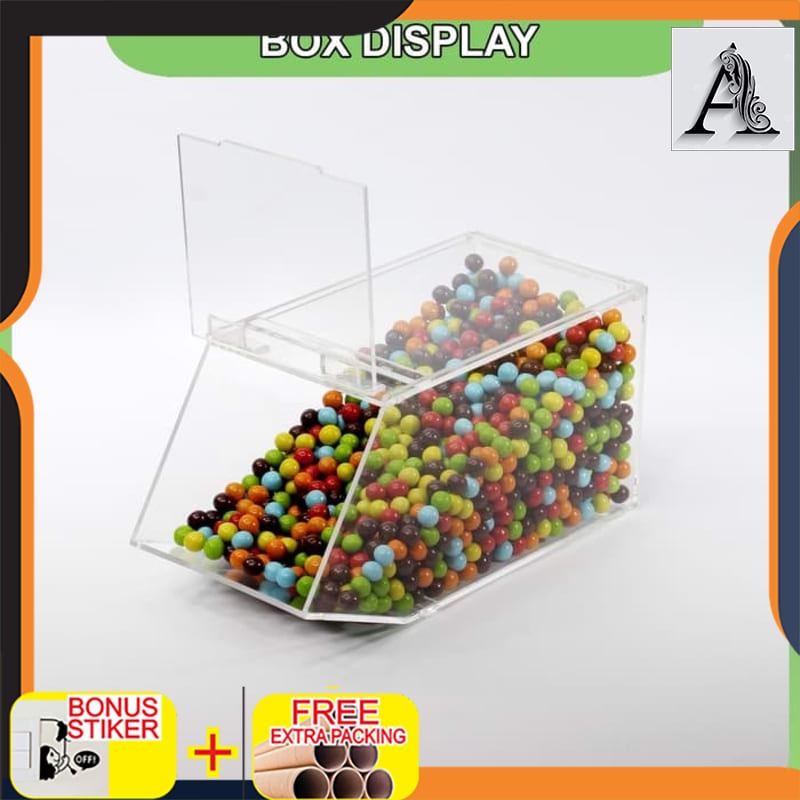 

Grosir Kotak Tempat Topping Candy Box Akrilik Custom
