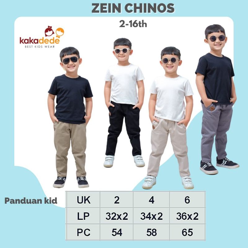 Afsheenastore Celana Panjang Anak zein Chinos By Kaka Dede