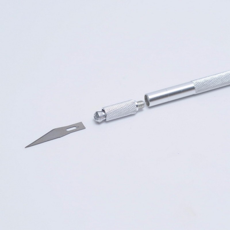 

Metal Handle Hobby Craft Knife With 4 In 1 Blade Set