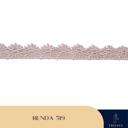 Renda Giper  Renda Guipure  Renda Giver  Renda Bordir - 519 (3 CM) - Per Roll- Trijaya
