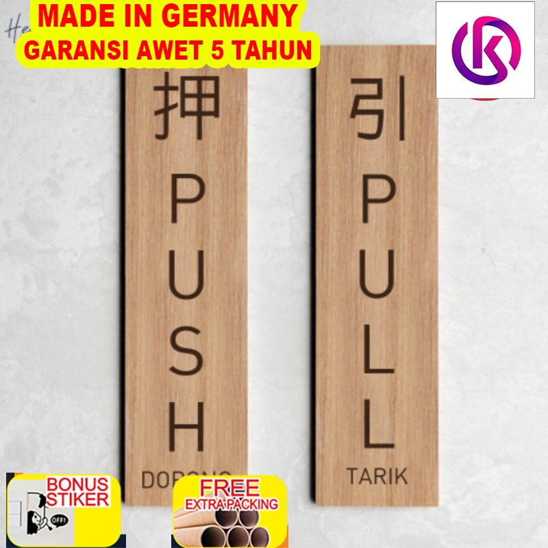 

Promo Sign Push Pull Tarik Dorong Sign Board UV Print Kayu - Kyoto Style
