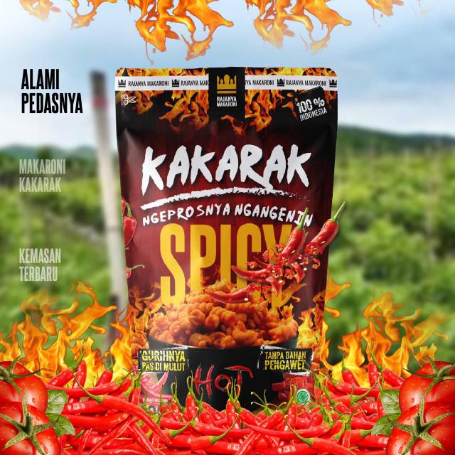 

MAKARONI KAKARAK PEDAS, BALADO, & BBQ 100gr