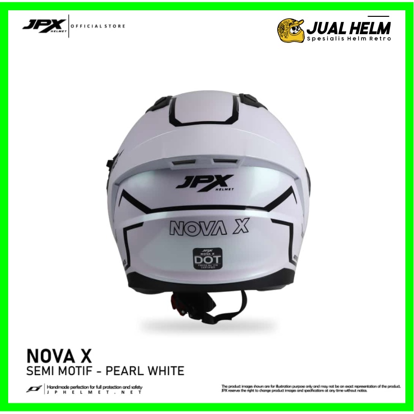 Helm JPX Nova X Semi Motif Pearl White