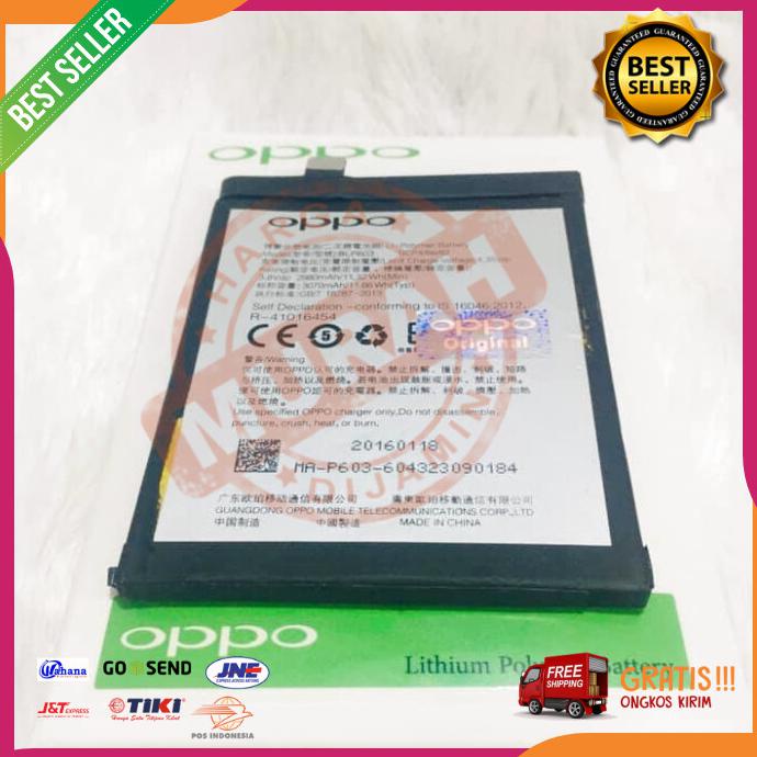 Acc Hp Baterai Socket Oppo R7S Blp603 2980Mah Packaging Dus Oppo Original