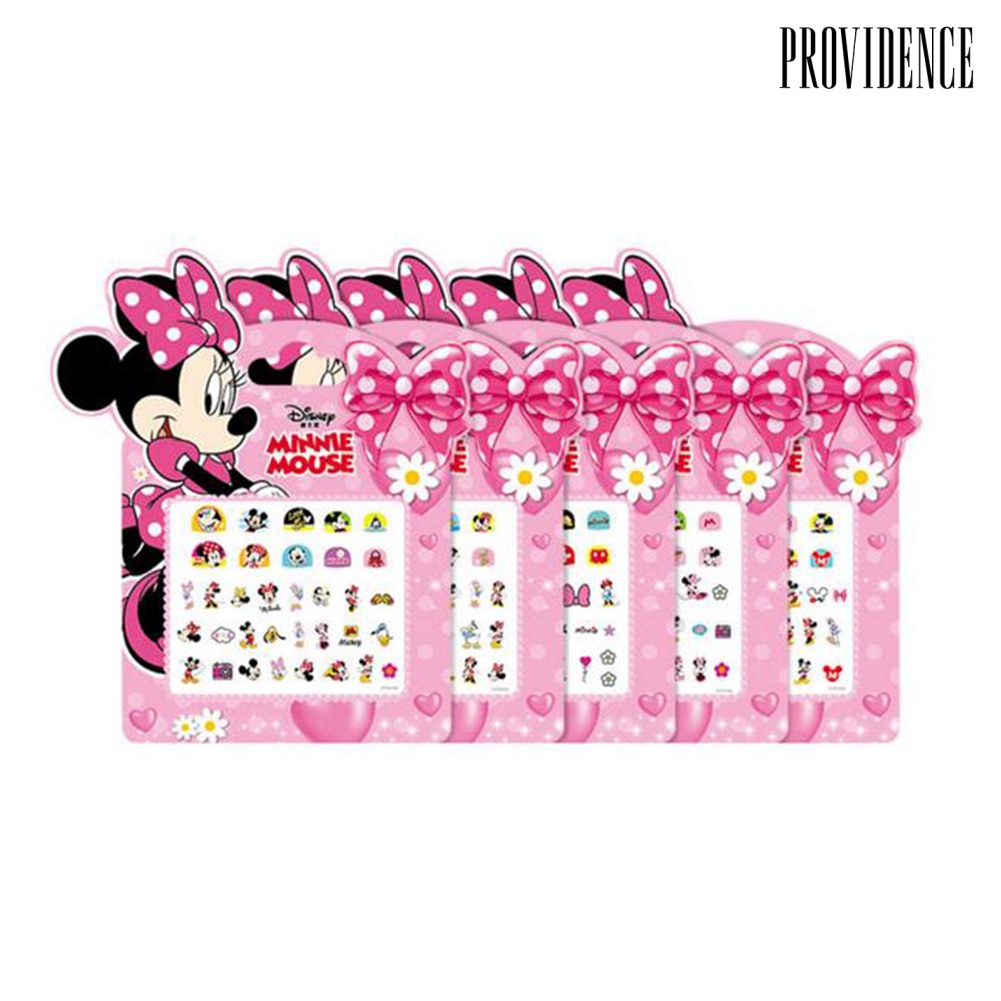 Providence 1Sheet Kids Girl Mickey Snow White Elsa Nail Stickers Adhesive Decals Decoration