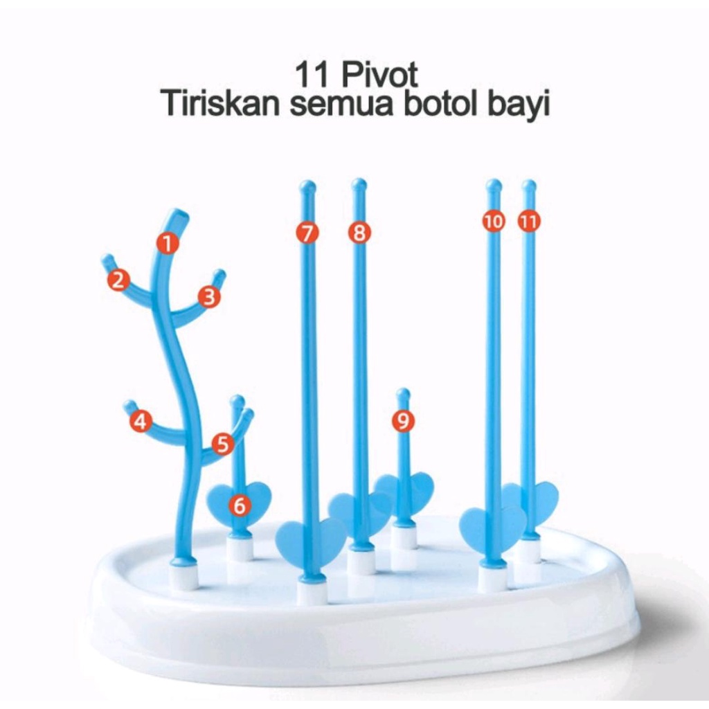 Drying Rack / Rak Pengering Botol Susu Bayi / Rak Tirisan Botol Susu