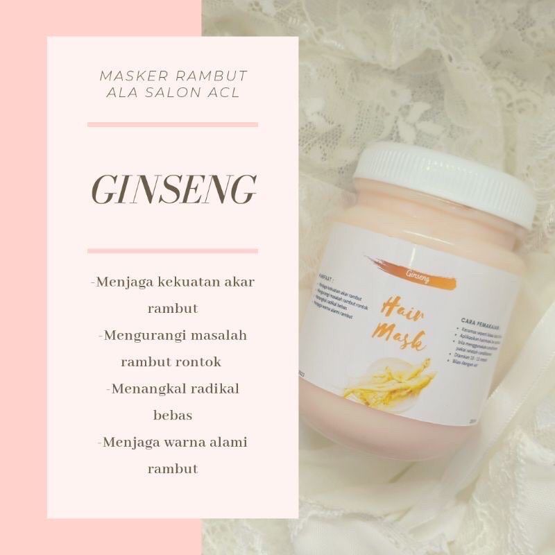 Hair Mask Creambath Masker Rambut Murah Ala Salon BPOM by ACL 200ml