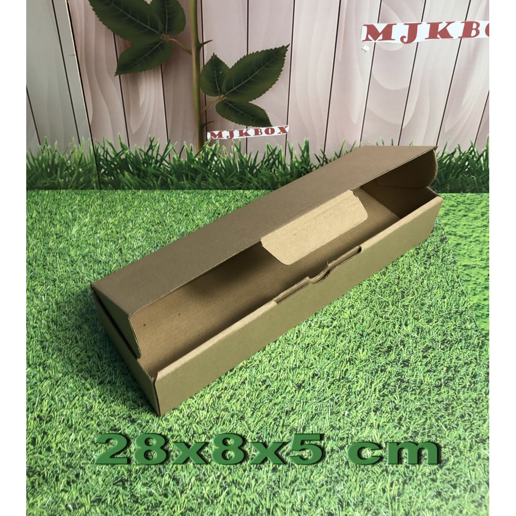 

Kardus karton uk. 28 x 8 x 5 cm...die cut box kotak Souvenir -dll