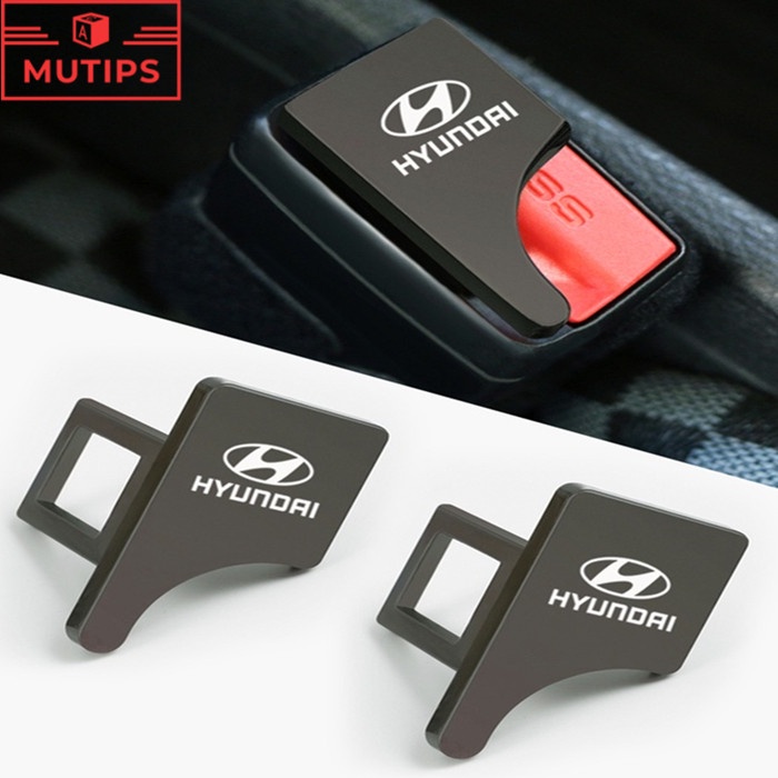 Hyundai Buckle Sabuk Pengaman Mobil Bahan Zinc Alloy Untuk Getz Accent Atoz Trajet Kona Santa Fe i20 H1 i10