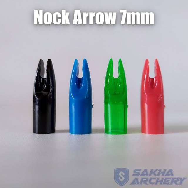 Nock Arrow Anak Panah 7mm - Outware Nock OD 7mm Arrow Shaft