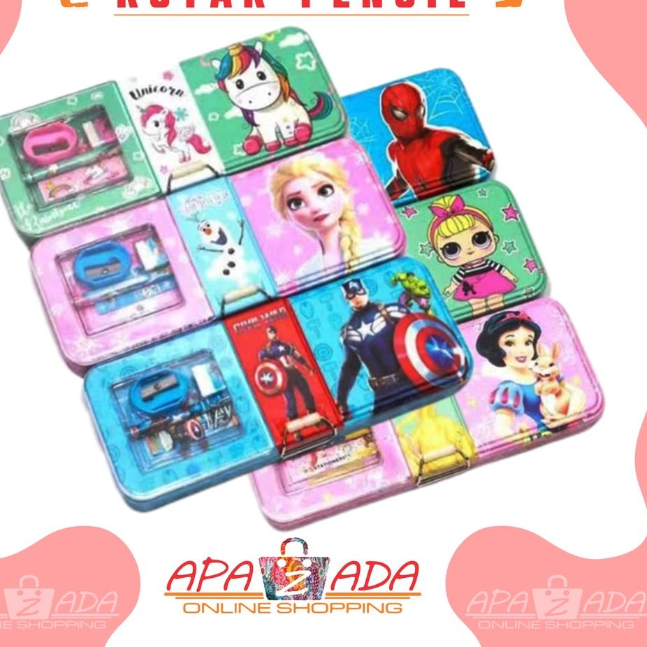 

Terbaik! Apazada - Tempat Pensil Anak Karakter Tutup Apit / Kotak Pensil Classic Open Set / Pencil Case Bisa ,.
