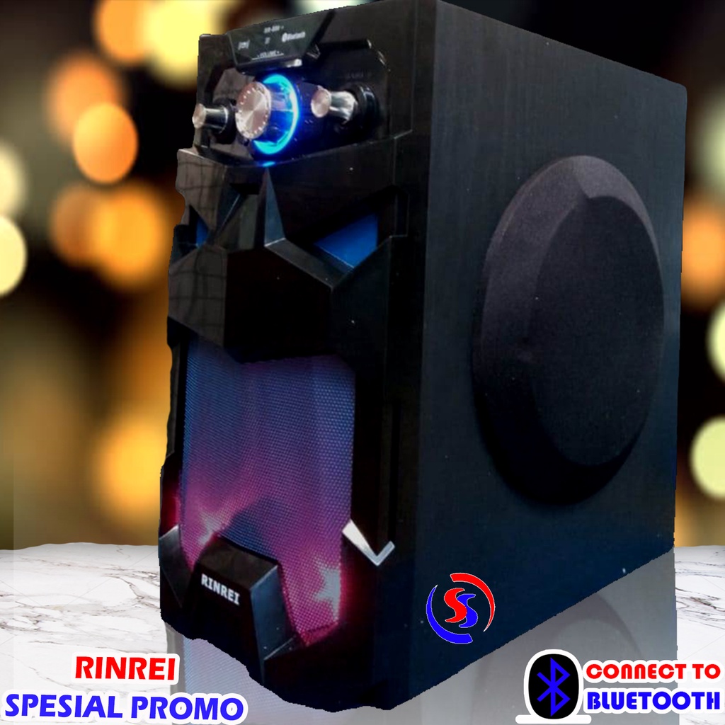 SPEAKER BLUETOOTH RINREI 888 GARANSI 12 BULAN RESMI