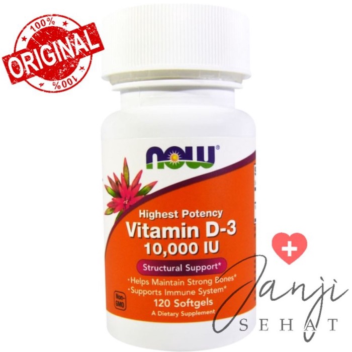 PROMO NOW Vitamin D3 10000 IU High Potency 120 Softgels