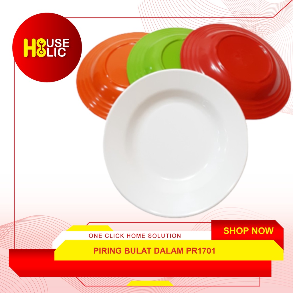 Piring Makan Bulat Dalam Melamin 7&quot; Inch / Piring Saji Melamine PR1701