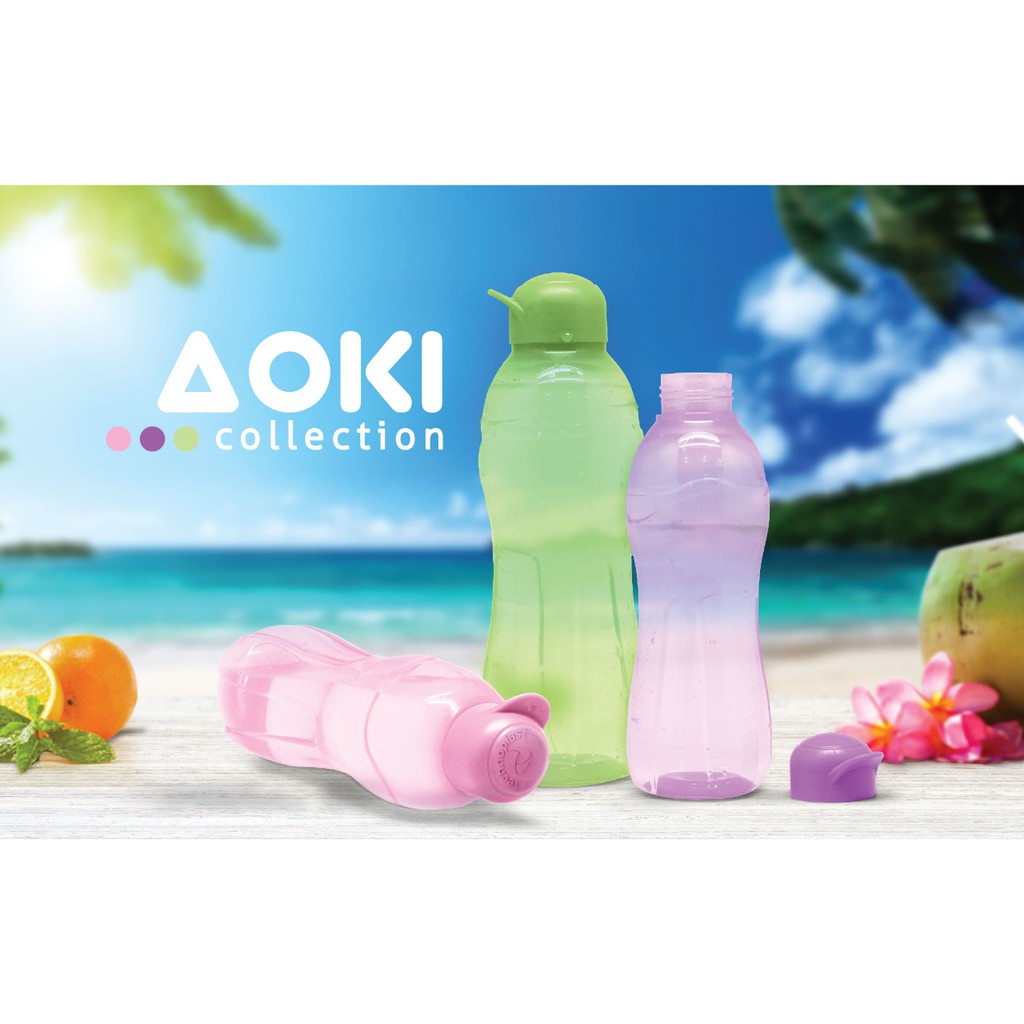 Botol Minum AOKI Neon Bottle 800ml Botol Plastik Botol Air Minum Grosir Botol Technoplast Original