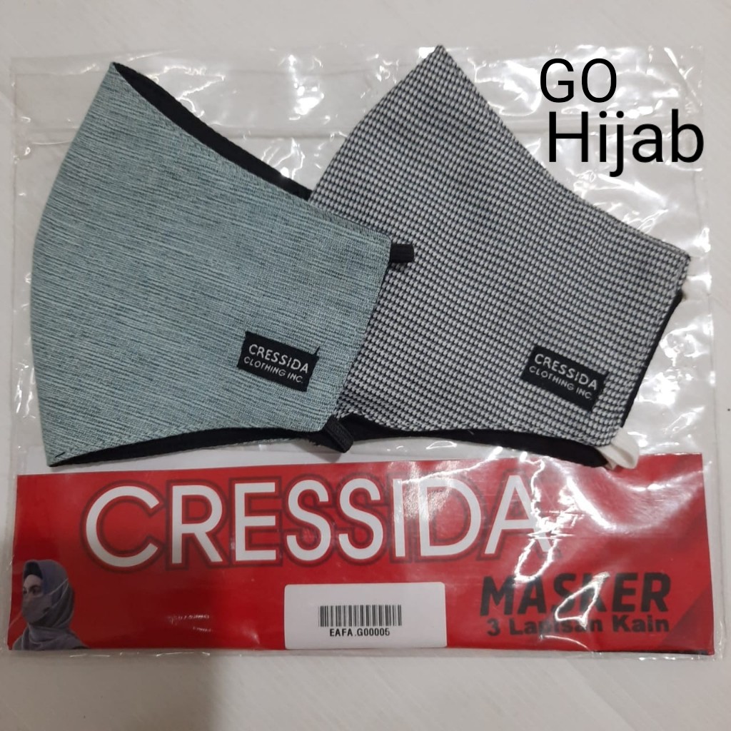 gof CRESSIDA MASKER Hijab isi 2 Masker Dewasa Katun - EAFA.G00005