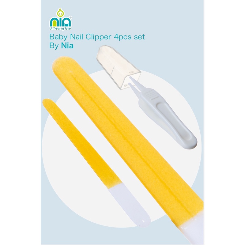 SALEE !!! NIA Nail Clipping Manicure Set Gunting Kuku Bayi 4in1 Aman