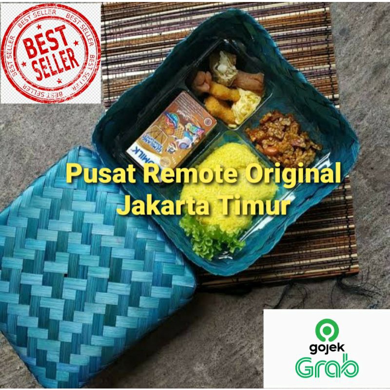 BESEK BAMBU WARNA 18X18 BESEK NASI BESEK HAMPERS 18cm PITI SEPASANG