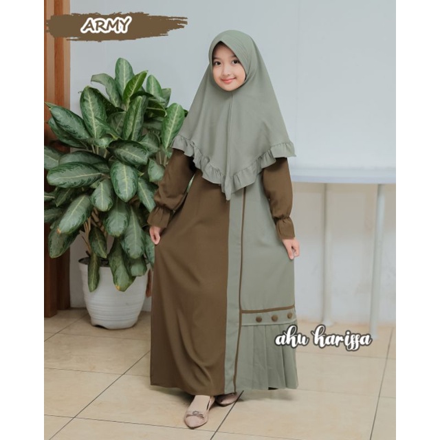 ALUNA Kids Ori AKU KARISSA/Gamis anak aku karissa/gamis Set hijab anak