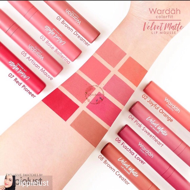 Wardah Colorfit Velvet Matte Lip Mousse