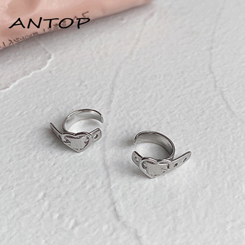 Klip telinga anting-anting cinta Korea Aksesoris Fashion ANTOP