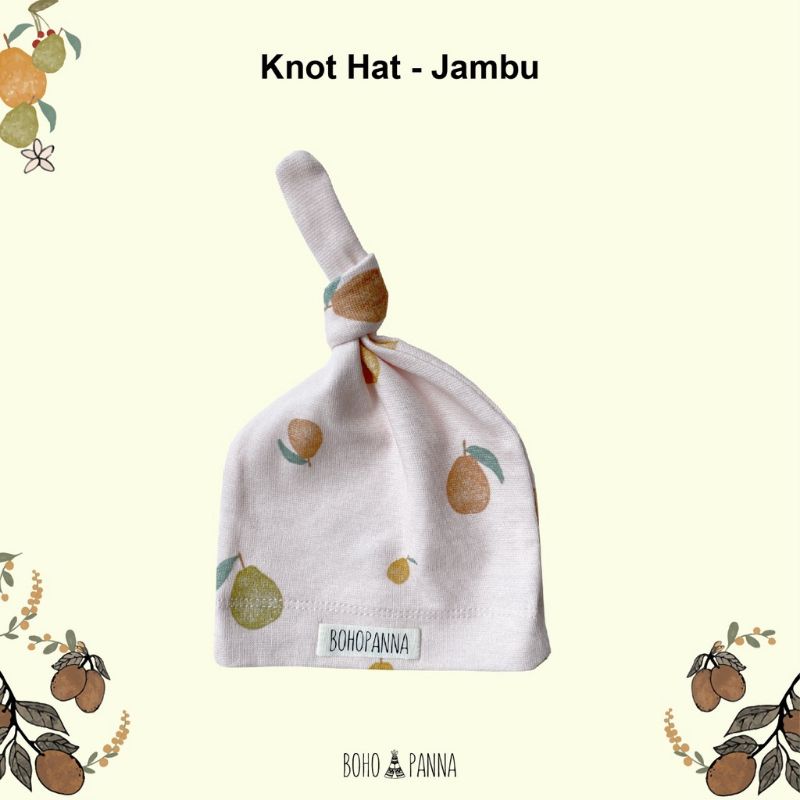 Bohopanna Knot Hat Print Topi Bayi