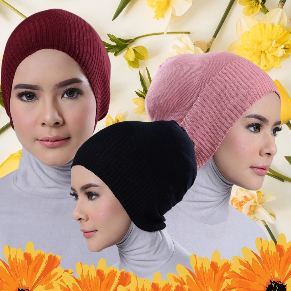 Ciput Rajut Anti Pusing | Inner Ciput Rajut Daleman Hijab