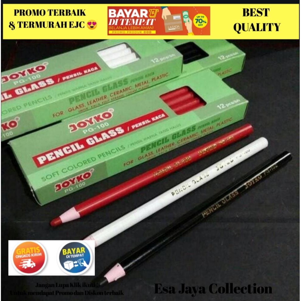 

Cod Pensil Kapur Pencil Glass Pencil kapur pakaian