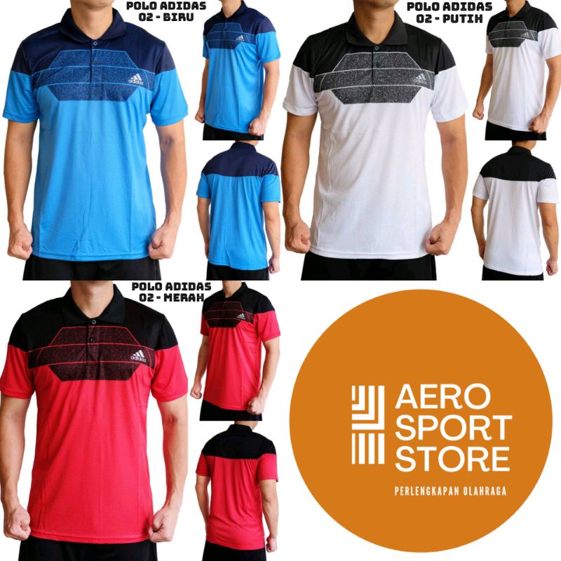 [ KAOS POLO TENIS LAPANGAN UNISEX ADIDAS TECHFIT CLIMACOOL IMPORT KODE 02 ]