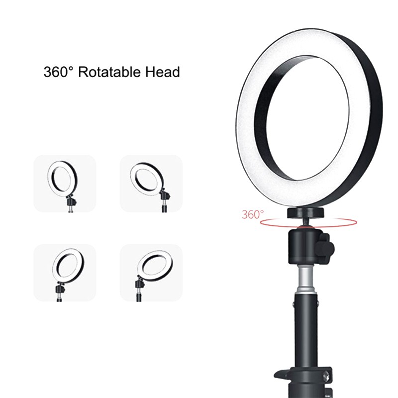 Paket Ring Light LED 26Cm Lampu Make Up Tripod Ring Light Ring LED Ring Light Selfie