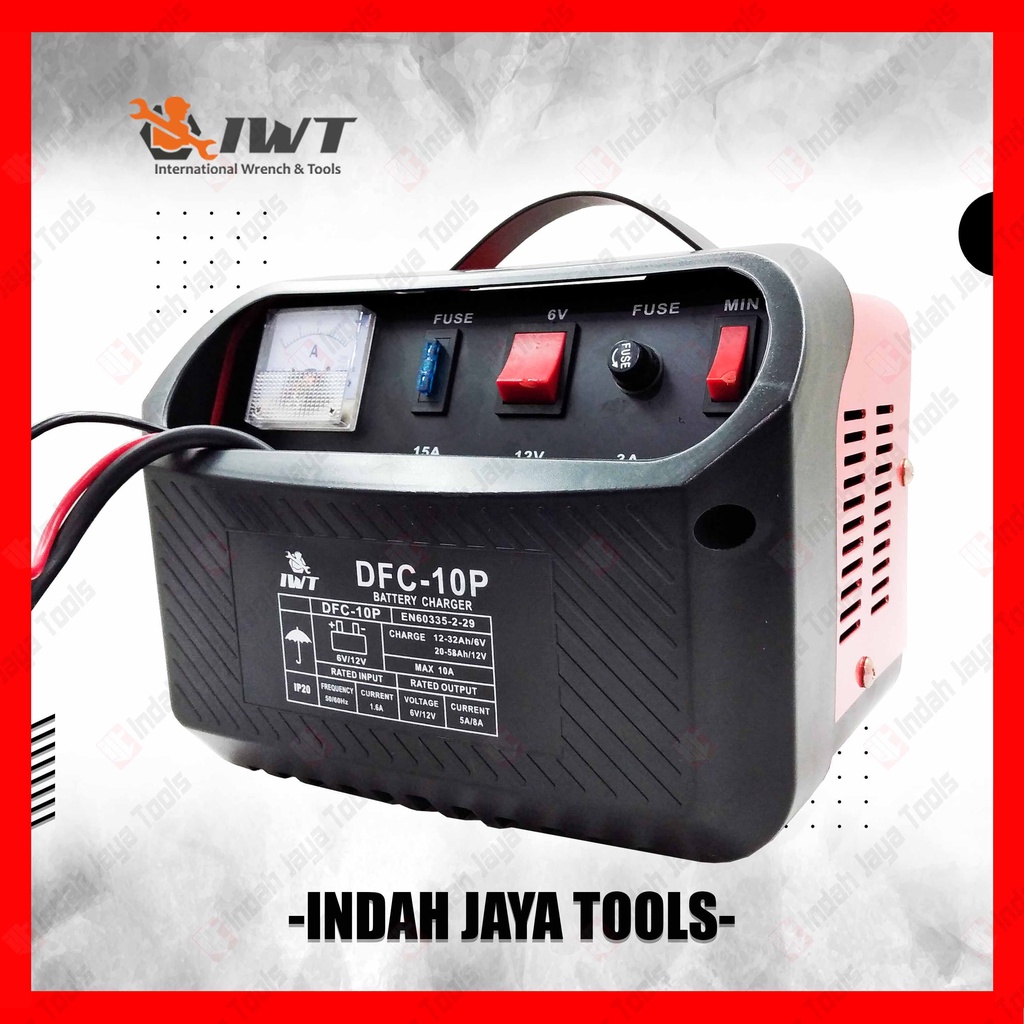 IWT DFC-10P Battery Charger 10A - Charger Cas Aki Kering Basah 10 A
